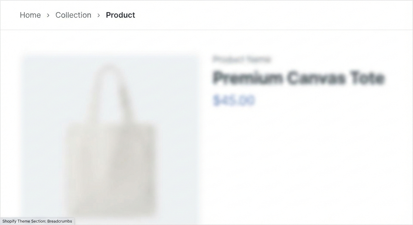Professional Breadcrumbs – Shopify Section