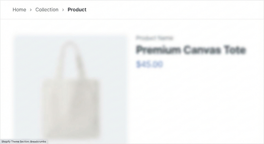 Professional Breadcrumbs – Shopify Section